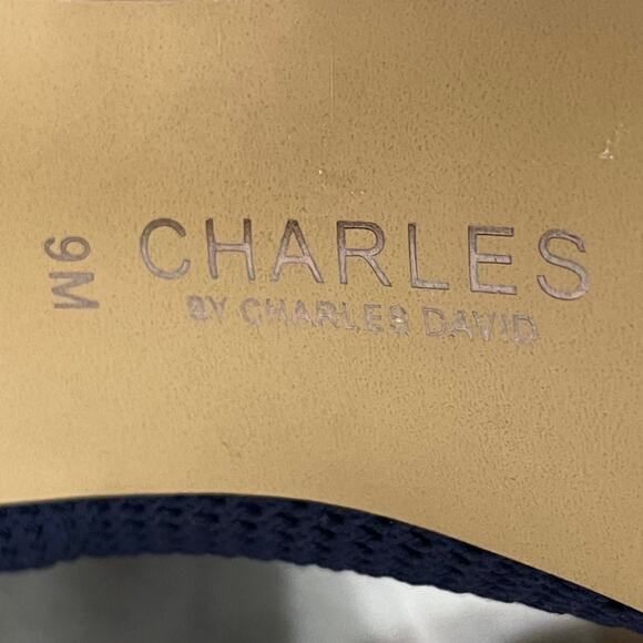 Charles by Charles David blue knit sock boots Sz 9 - Picture 8 of 10